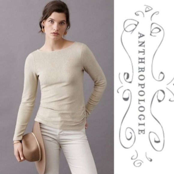 Petite Anthropology NWT Rhea Boatneck Top - Picture 5 of 8